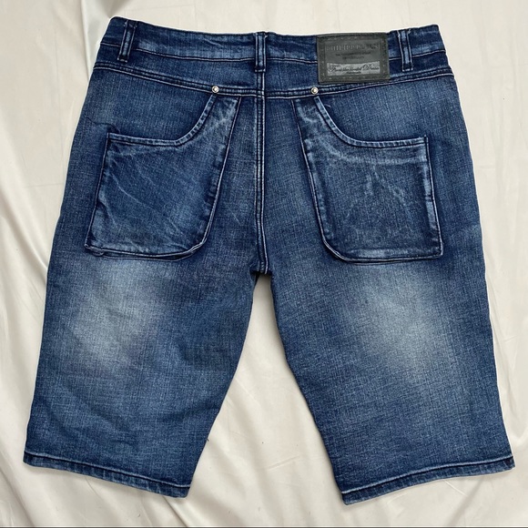 Denim shorts size 36 - jean shorts - unique pockets - jorts - Picture 1 of 6